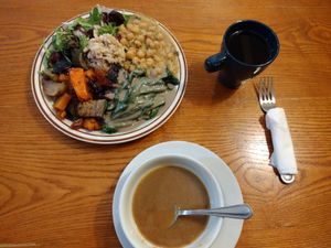 Shangri la definitely wins winter, with hot tea and soup included at Shangri-La Vegan - Telegraph in Oakland