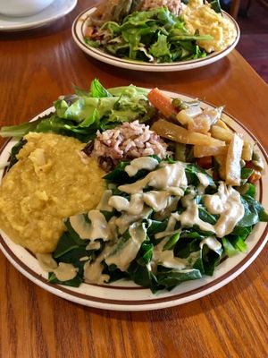 Moderate plate at Shangri-La Vegan - Telegraph in Oakland