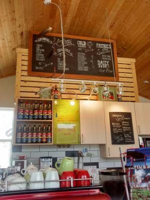 Menu at Caribou Crossing Coffee in Carcross