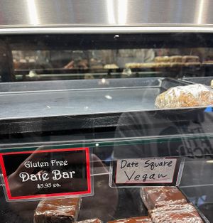 date squares (Stuart's)  at Granville Island Public Market in Vancouver