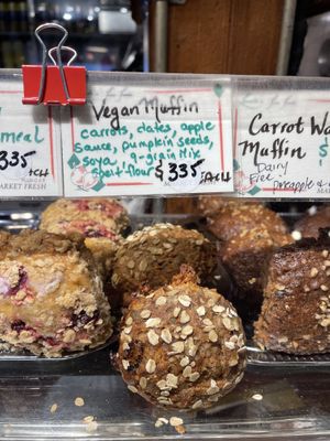 vegan muffins (Laurelle’s)  at Granville Island Public Market in Vancouver
