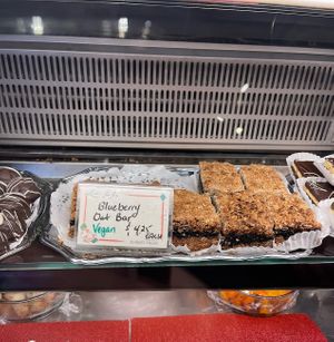 blueberry oat bars (Laurelle’s)  at Granville Island Public Market in Vancouver