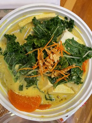 golden temple soup (Chau)   at Granville Island Public Market in Vancouver