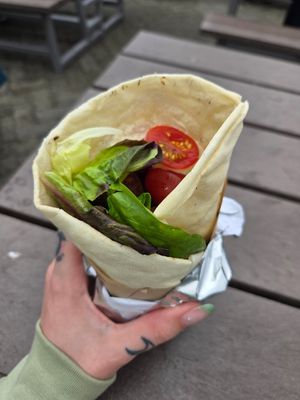 Falafel from Sprig at Granville Island Public Market in Vancouver