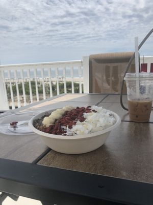 Wildberry Açaí bowl with goji and coconut  at Aloha Smoothie Co. in Cape May