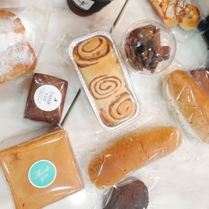 Lots of bread at Haemil Bakery in Seoul