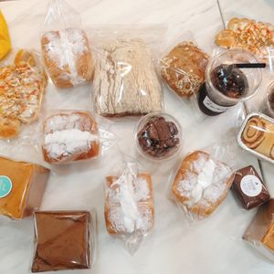 Lots of bread at Haemil Bakery in Seoul