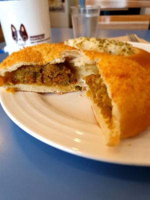 curry bun at Haemil Bakery in Seoul