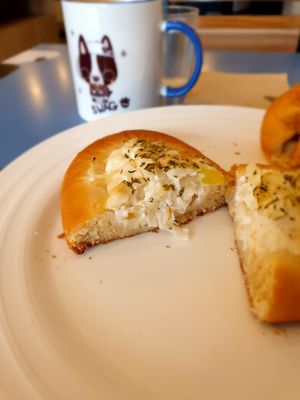 onion cream (yes vegan) at Haemil Bakery in Seoul