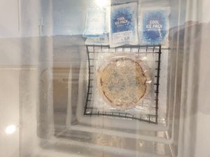 frozen pizza! at Haemil Bakery in Seoul