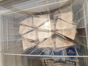 frozen cake for take away at Haemil Bakery in Seoul