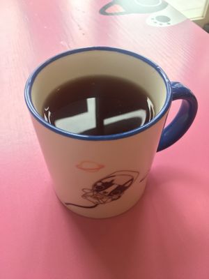 The owner gave me free tea at Haemil Bakery in Seoul