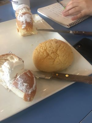 Desserts while studying at Haemil Bakery in Seoul