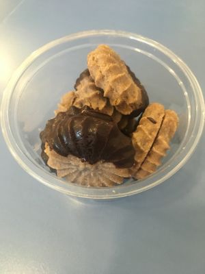 My absolute favorite thing, these “sand” cookies at Haemil Bakery in Seoul