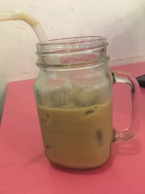 Latte at Haemil Bakery in Seoul