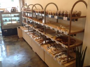 Lots of vegan choices at Haemil Bakery in Seoul