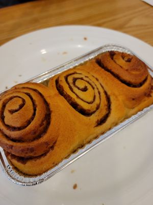 Cinnamon rolls at Haemil Bakery in Seoul