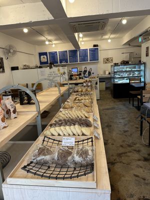 Cranberry scone is also quite good (for some too sweet), but the coconut cake might be a bit dry for some people (but still very good and not too sweet)  at Haemil Bakery in Seoul