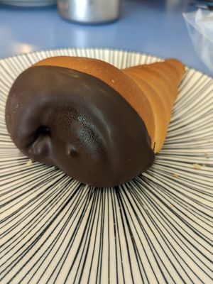 Chocolate cone at Haemil Bakery in Seoul