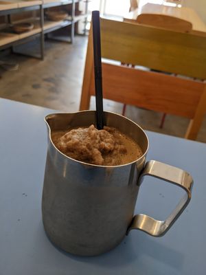 Mocha frappucino at Haemil Bakery in Seoul