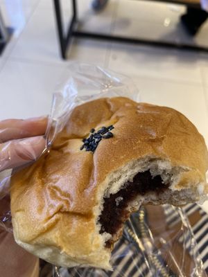 Sweet bean bread  at Haemil Bakery in Seoul