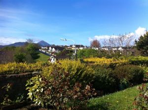 View from the sittingroom window or Croagh Patrick at Rise & Shine in Westport