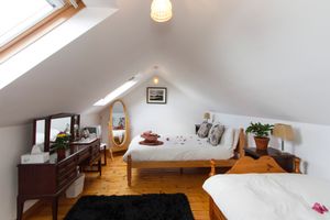Double bedroom with extra bed: Ireland at Rise & Shine in Westport