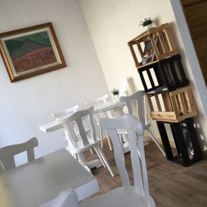 inside at Loving Hut Cafe in Dusseldorf