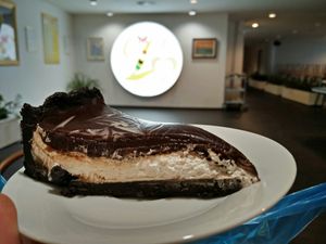 Oreo cheesecake at Loving Hut in Prague