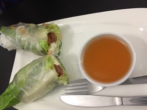 Rice burrito  at Loving Hut in Prague