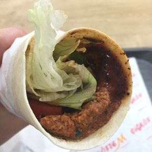 cig kofe wrap at Cigköftem in Budapest