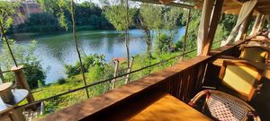 Terrace at Le Robinson in Albi