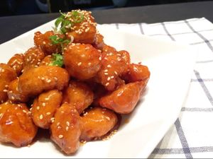 Vegan Orange Chicken:)) at Kale & Quinoa  in Studio City