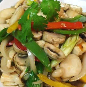 chili mushroom at Kale & Quinoa  in Studio City