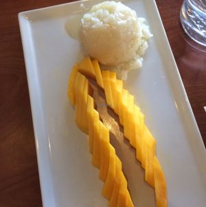 mango sticky rice !!!! delicious  at Kale & Quinoa  in Studio City