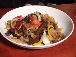 spicy noodles at Kale & Quinoa  in Studio City