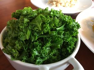 Steamed kale  at Kale & Quinoa  in Studio City