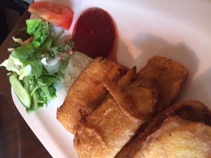 Fried plantains at Theepan in Berlin