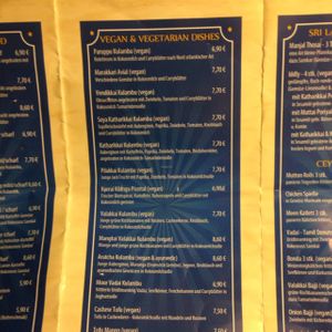 so many vegan options!! at Theepan in Berlin