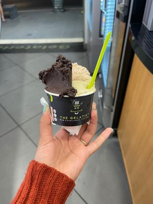 I got pistachio, macadamia, and dark chocolate at The Gelatist in Rome