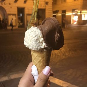 Vegan Hazelnut and Chocolate  at The Gelatist in Rome