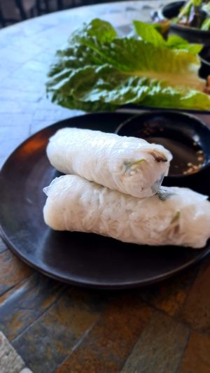 Fresh rice paper rolls at St Cloud Eating House in Hawthorn