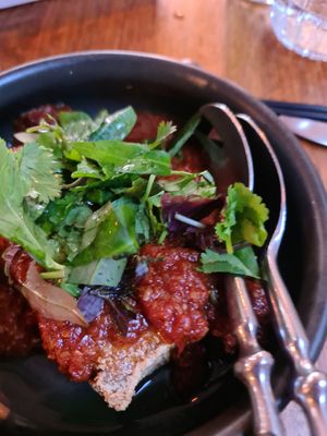 Tofu and zucchini at St Cloud Eating House in Hawthorn