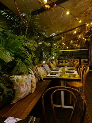 Gorgeous seating upstairs at St Cloud Eating House in Hawthorn