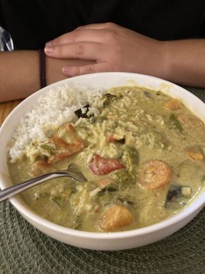 Curry con verduras  at Ecoespazo Vitriol in Sarria
