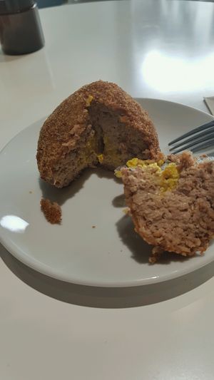 Vegan Scotch Egg at The Plant Room in Brighton