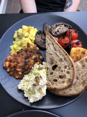 Vegan breakfast  at The Plant Room in Brighton