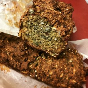 vegan bread at Kafe Nystuga in Arvika