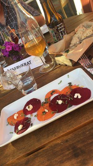 Evening menu, lakto-vegetarian at Kafe Nystuga in Arvika