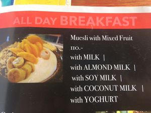 Vegan breakfast option at Phuketique in Phuket